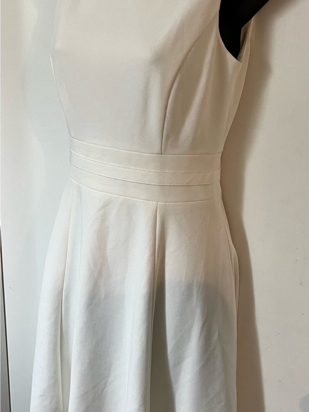 Calvin Klein Cream A-Line Midi Dress
